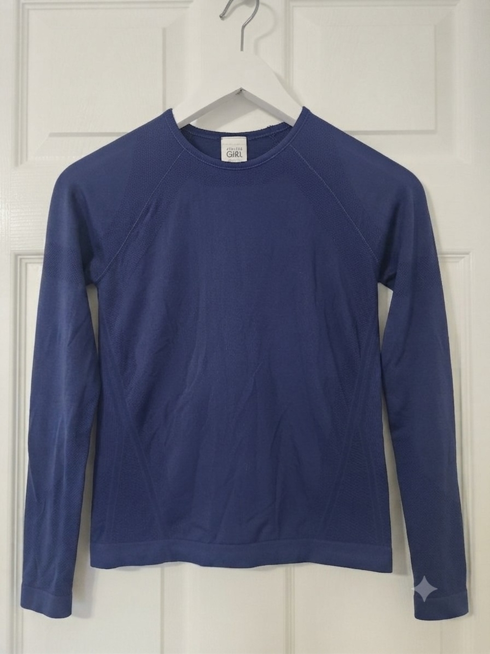 Athleta Girls Navy Performance Power Up Top Size Med 8/10